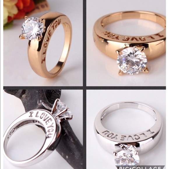 Affordable Engagement Ring Necklace Box - Funny Proposal  SOLITARE I LOVE YOU RING SHOP CLOSED NEW BOX !!
